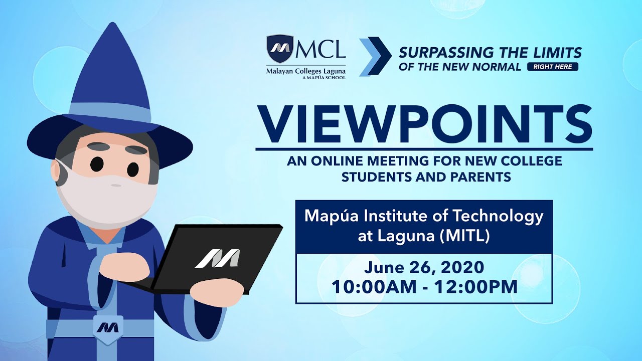 Viewpoints: An Online Meeting with New MITL Students and Parents (June 26, 2020)