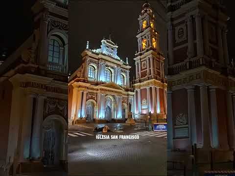 Fuimos al CENTRO de SALTA de NOCHE y la CIUDAD nos REGALO esta HERMOSA VISTA ✨🌃