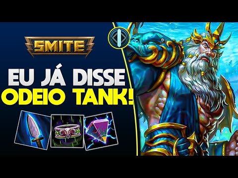 Eu ODEIO tank nesse jogo! POSEIDON MID - ⚡ Smite BR Conquista