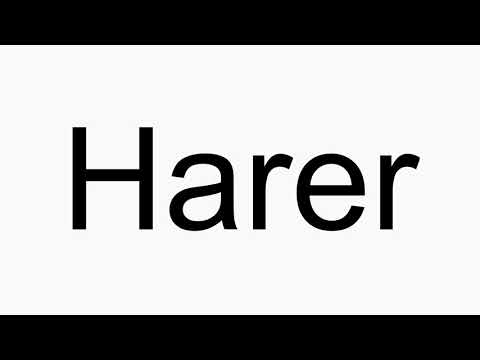 How to pronounce Harer