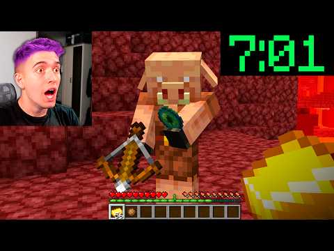 Recorde Mundial! Zerou o Minecraft em 7 MINUTOS!