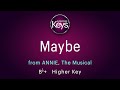 MAYBE from the musical, ANNIE  - in Bb+  (higher key)  with LYRICS