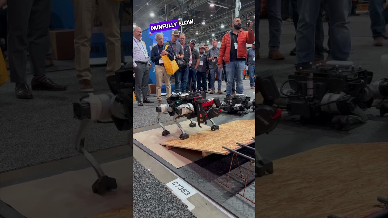 Innovative Rebar Tieing Robot! #construction #rebar #robotics #TradeShow #innovation
