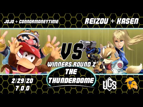 Thunderdome -  - Jojo + Connormoneytime(Diddy Kong+Wario) Vs. Reizou + Kasen(Fox+Zero Suit Samus)