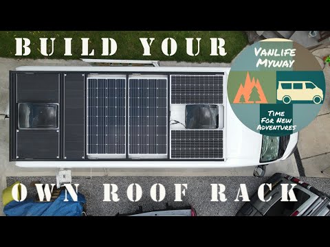 SOLAR AND DECKING ON DIY 80:20 ROOF RACK
