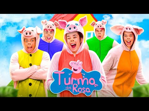 VIRAMOS A TURMA DA PEPPA PIG POR 24 HORAS *Desenho dos rosa