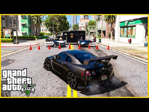 GTA V: FUGA DA POLÍCIA DE NISSAN GTR R35 DO RENATO GARCIA - GTA 5 MODS