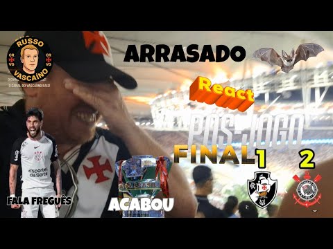REACT POS JOGO - VASCO 1 X 2 GAMBAS / O FIM DO SONHO EM MAIS UM ANO DE PESADELO  CRUZ-MALTINO!!!
