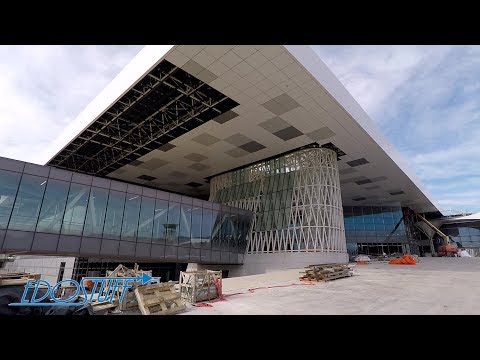 Canteiro de obras do novo terminal de passageiros do aeroporto de SPU Split