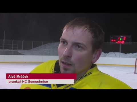 Hokejové derby pod širým nebem Semechnice - Opočno