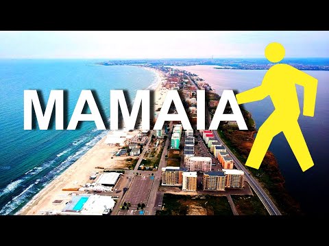 WALKING ON MAMAIA BEACH (ROMANIA) FROM MALIBU HOTEL TO NĂVODARI