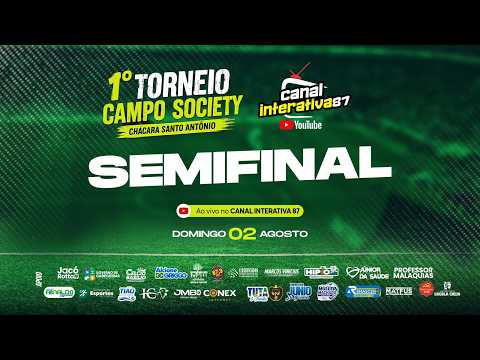 🔴​ SEMIFINAL | AMIGOS DO FUT X RESENHA FC | 1º TORNEIO CAMPO SOCIETY CHÁCARA SANTO ANTÔNIO #CabGO
