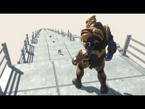 Thanos Death Fall Tour - Animal Revolt Battle Simulator