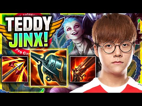 TEDDY DESTROYING WITH NEW JINX BUFFS! - T1 Teddy Plays Jinx ADC vs Varus! | Season 11
