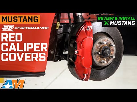 2015-2022 Mustang SR Performance Red Caliper Covers; Front and Rear Review & Install