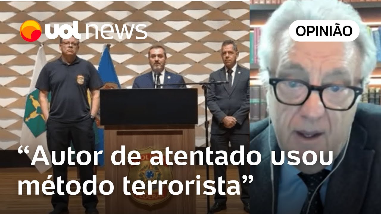 Autor de atentado no DF usou método terrorista; explosivo em gaveta mostra preparo, diz Maierovitch