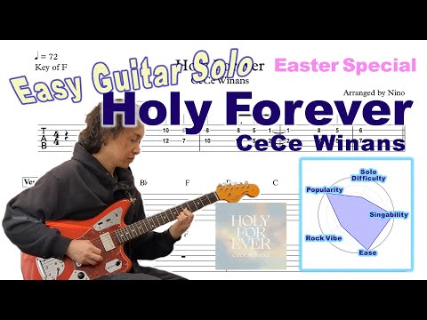 Holy Forever | Multi-Key TABs Available | Lead + Solo, Easy E.Guitar Tutorial |  CeCe Winans