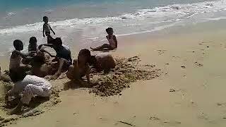 preview picture of video 'Cerita bahagia dalam kebersamaan ibu ibu kalumbatan di pantai bone uluno Abason'