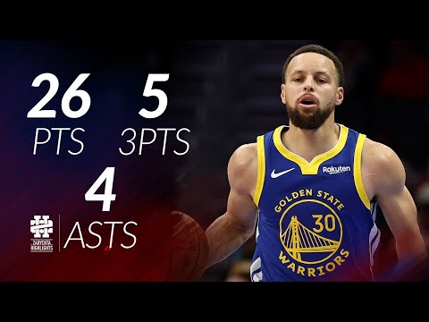 Stephen Curry 26 pts 5 threes 4 asts vs Hornets 25/26 season