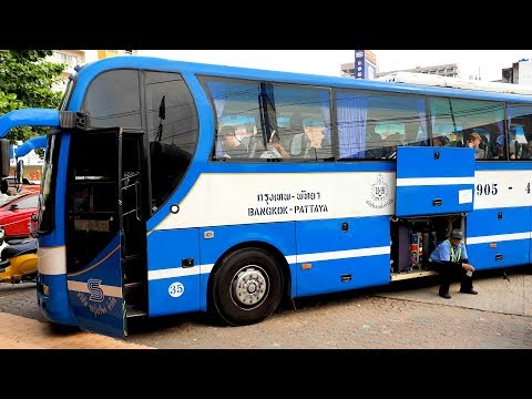 Aeroporto Bangkok Suvarnabhumi para Pattaya de ônibus, Tailândia (4K) (2023)