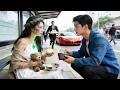 Poor guy kicked out by fiancée gave $1 to beggar girl;next day she came in limo:Marry me, take $50B!