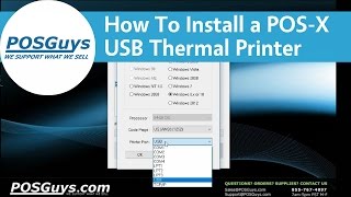 POSGuys How To: Install a POS-X USB Thermal Receipt Printer