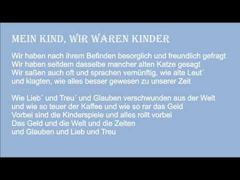 Mein Kind wir waren Kinder (Heinrich Heine / mit Text)