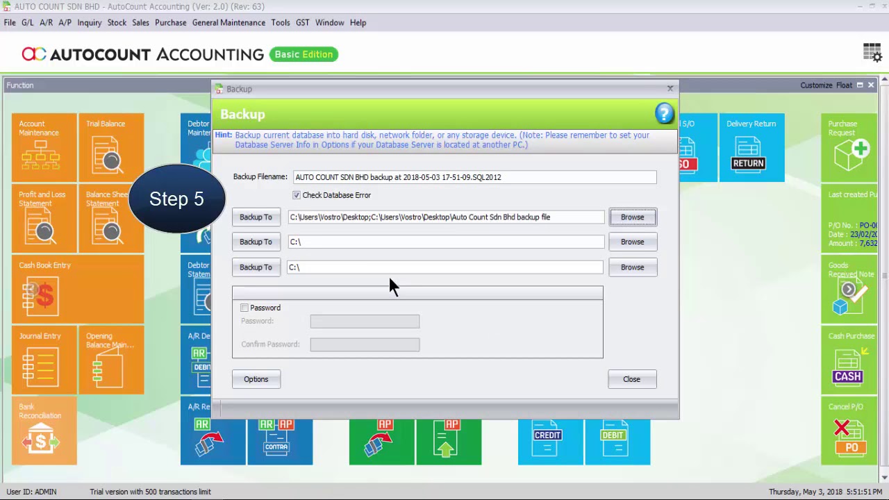 27  Backup in Accounting V2