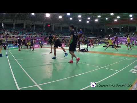 20180512全國羽球團體賽SF男甲第三點李勝木+李佳翰(合庫A)VS廖敏竣+楊博涵(亞柏A)3-2