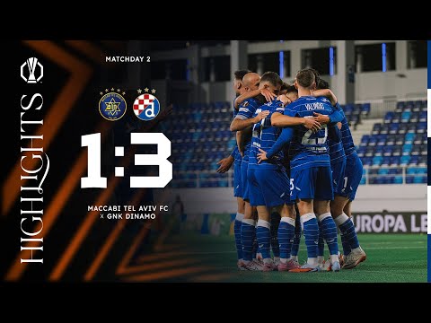 HIGHLIGHTS | MACCABI TEL AVIV FC - GNK DINAMO 1:3 | Ljubičić i  Lisica za nove bodove u Europi
