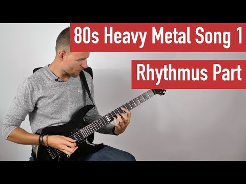 E-Gitarre lernen - 80s Heavy Metal Song 1 - Rhythmus Part | Guitar Master Plan