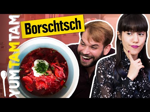 Borschtsch // Rote-Bete-Suppe mit Rindfleisch // #yumtamtam