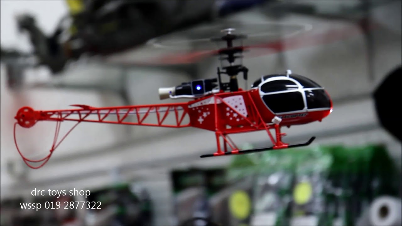 RC vrtulník Lama, červená