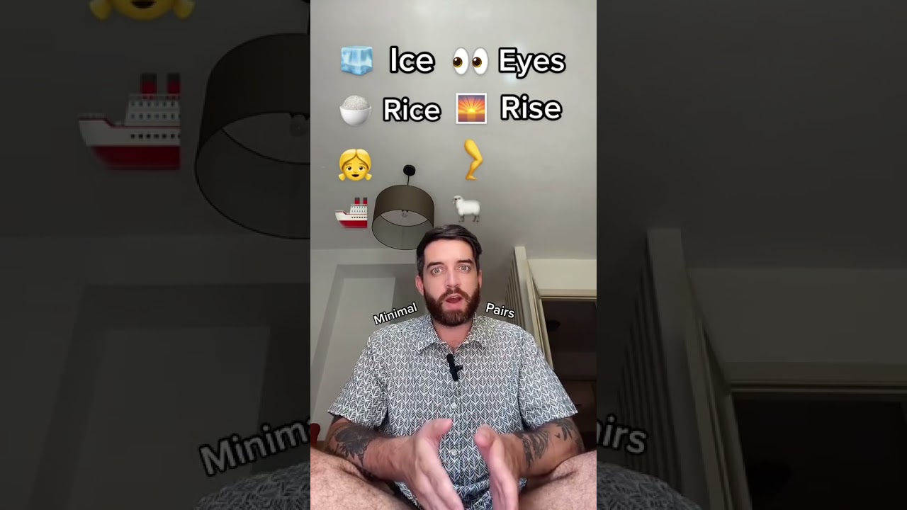 Minimal Pairs in English