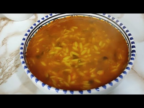 شربة لسان عصفور بالدجاج chorba langue d'oiseau