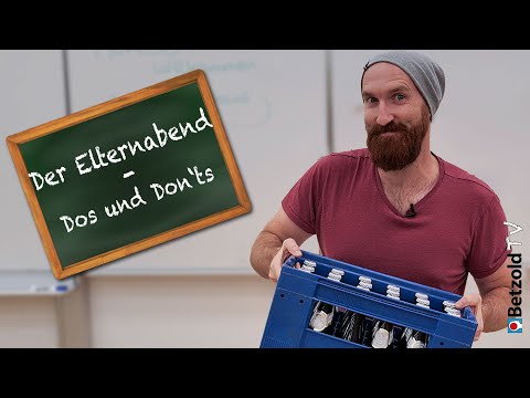 Der erste Elternabend: Teil 3 - Dos ✔ und Don'ts ❌ | Betzold