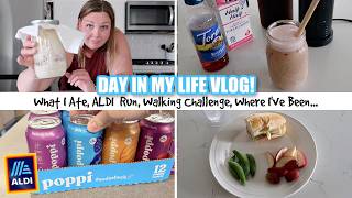 Let's Catch Up... A Day In My Life | What I Ate | ALDI Shop with Me and Haul | NEW Walking Challenge