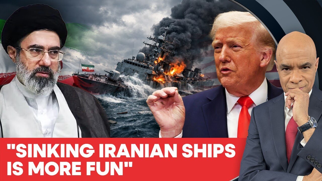 "It's More Fun to Sink": Trump Reveals Why US Sank Iranian Navy Ships | Firstpost America | N18G