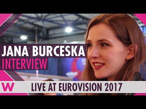 Jana Burčeska (FYR Macedonia 2017) interview @ Eurovision 2017 grand final