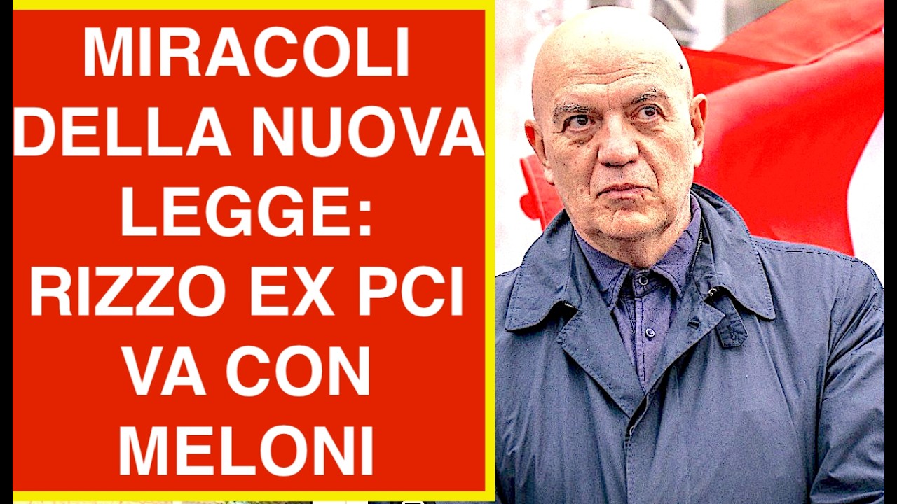 MARCO RIZZO VA CON MELONI E CRISANTI VA COL PCI. MIRACOLI DELLA NUOVA LEGGE: