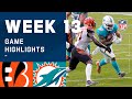 Bengals vs. Dolphins Week 13 Highlights | NFL 2020