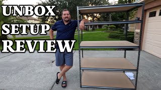 Muscle Rack Hardware Outdoor Heavy Duty Garage Shelf Steel Metal Storage 5 Level Adjustable Shelves