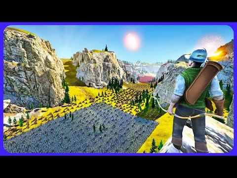 Super Archers Last Fight Against 1,800,000 Roman Legion - Ultimate Epic Battle Simulator 2 UEBS 2