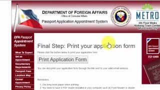 How to get DFA Passport Appointment Online (2016)