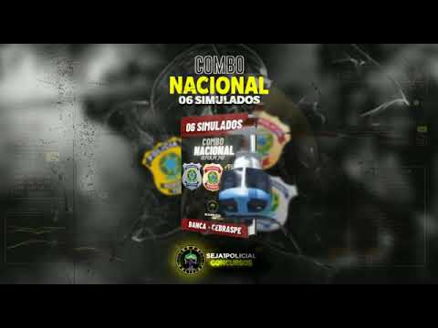 Combo Nacional 06 Simulados p/ Concurso Policial Nacional | DEPEN PRF PF 2021