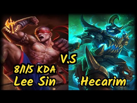 FLA Shrimp (LEE SIN) vs HECARIM - 8/1/5 KDA JUNGLE GAMEPLAY - BR Ranked DIAMOND