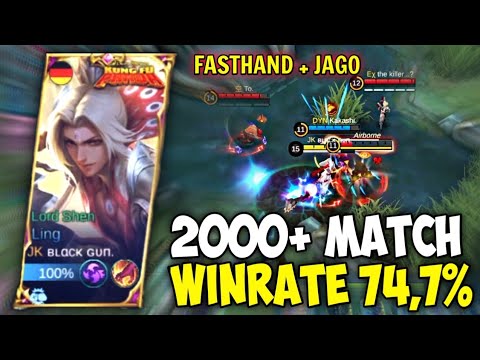 LING FASTHAND MIRIP LEVIMLBB COMBO PERFECT 4 SWORD IN 1 SEC - Gameplay Ling Mobile Legends