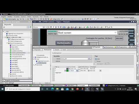 Tia Portal Intermedio (L2.4) - Selezionare Il ciclo automatico logica e HMI