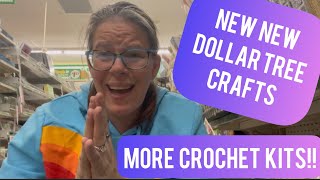 NEW NEW Crafts @dollartree  more Crochet Kits! #crochetkit #dollartreecrafts #craftshopping