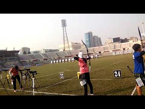 Ki bo bae and  Dopeeka...  20th Asian Archery Championship 2017, Dhaka